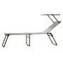Fiam - Amigo Fourty-Sun Three-leg Lounger with Sunshade, silver grey