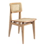 Gubi - C-Chair Dining Chair, All French Cane, Oak oiled