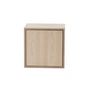 Muuto - Stacked System shelf module with door, medium / oak