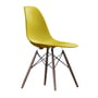 Vitra - Eames Plastic Side Chair DSW (h 43 cm), dark maple / mustard, basic dark glides