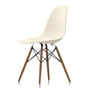 Vitra - Eames Plastic Side Chair DSW (h 43 cm), yellowish ash / cream, white felt glides