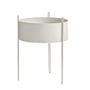 Woud - Pidestall Plant container L, grey