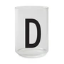 Design letters - Aj drinking glass, d