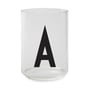 Design letters - Aj drinking glass, a