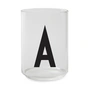 Design letters - Aj drinking glass, a