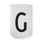 Design letters - Aj drinking glass, g