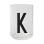 Design letters - Aj drinking glass, k