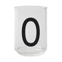 Design letters - Aj drinking glass, o