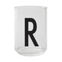 Design letters - Aj drinking glass, r