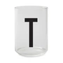 Design letters - Aj drinking glass, t