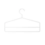 String - Coat hanger, white (set of 4)