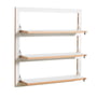 Ambivalenz - Fläpps Shelf, 3 shelves, 80 x 80 cm, white