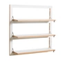 Ambivalenz - Fläpps Shelf, 3 shelves, 80 x 80 cm, white