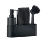 Zone Denmark - Dishwashing set with cleaning cloth (4 pcs.), black