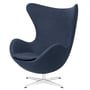 Fritz Hansen - Egg Chair, brushed aluminum matt / Capture blue 6001