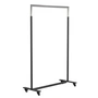 Frost - Bukto Coat Rack with Wheels 100 cm, polished stainless steel / black