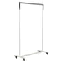 Frost - Bukto Coat Rack with Wheels 100 cm, polished stainless steel / white