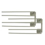 String - Hanger Rack Module for wine glasses, 16 x 30 cm, gray (set of 2)