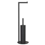 Frost - Nova 2 Toilet Paper Holder and Toilet Brush, freestanding, black
