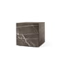 Audo - Plinth Cubic Side table, gray / brown
