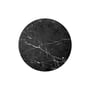 Audo - Table top for Androgyne side table Ø 42 cm, black marble