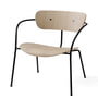 & tradition - Pavilion lounge chair AV 5, black / oak lacquered
