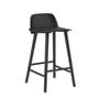 Muuto - Nerd bar stool h 65 cm, black