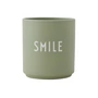 Design Letters - AJ Favourite Porcelain mug, Smile / green