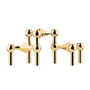 Stoff Nagel - Candle holder, set of 3, brass