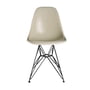 Vitra - Eames fiberglass side chair dsr, basic dark / eames parchment (felt glides basic dark)