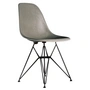 Vitra - Eames fiberglass side chair dsr, basic dark / eames raw umber (felt glides basic dark)