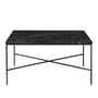 Fritz Hansen - Planner Coffee table, 80 x 80 cm, black / marble top charcoal