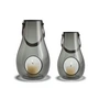 Holmegaard - Design with light Lantern (set of 2) H 16 cm + 25 cm, smoke