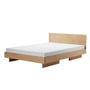 OUT Objekte unserer Tage - Zians Bed Medium with headboard 160 x 200 cm, oak waxed