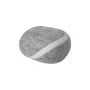 myfelt - Pebble pouf Carl S, light gray mottled