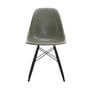 Vitra - Eames fiberglass side chair dsw, maple black / eames raw umber (felt glider basic dark)