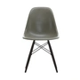 Vitra - Eames fiberglass side chair dsw, maple black / eames raw umber (felt glider basic dark)