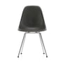 Vitra - Eames fiberglass side chair dsx, chrome plated / eames elephant hide grey (felt glider basic dark)