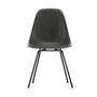 Vitra - Eames fiberglass side chair dsx, basic dark / eames elephant hide grey (felt glider basic dark)