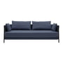 Softline - Madison sofa bed, black / vision dark blue (441)