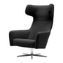 Softline - Havana Swivel wing chair, swivel frame polished aluminum / felt melange anthracite (610)