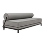 Softline - Sleep daybed, black / piping black / cover cento black/white (470)