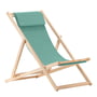 Fiam - Relax deck chair, ash / aqua