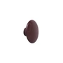 Muuto - Wall hook "The Dots" single X-Small, burgundy