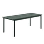 Muuto - Linear Steel Table, 200 x 80 cm, dark green