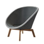Cane-line - Peacock Lounge chair (5458) Outdoor, teak / gray / light gray