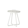Cane-line - On-the-move Side table Outdoor, Ø 37 x H 42 cm, white