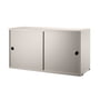 String - Cupboard module with sliding doors 78 x 30 cm, beige