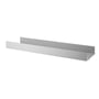 String - Metal shelf with high edge, 78 x 20 cm, gray