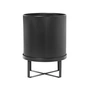 Ferm Living - Bau Plant pot, Ø 28 x H 38 cm, black